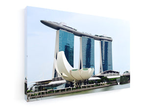 Stretched Canvas Classic – Premium - Singapore Skyline