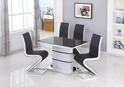 Aldridge Small High Gloss Dining Set