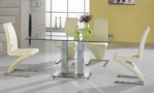Ankara Large Dining Table Chrome