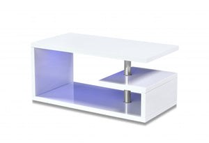 Astana LED Coffee Table White High Gloss