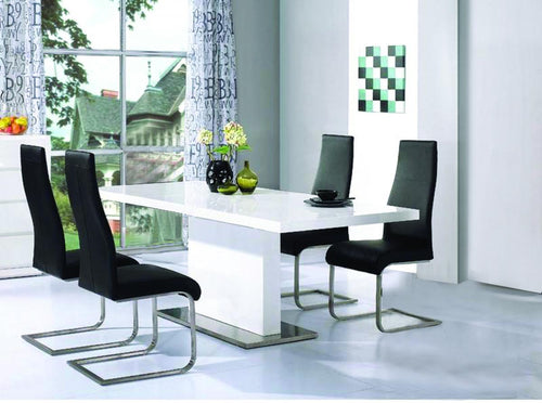 Chaffee PU Dining Chair Chrome