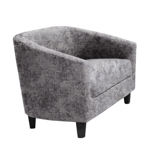 Claridon 2 Seater Sofa Crushed Velvet Silver