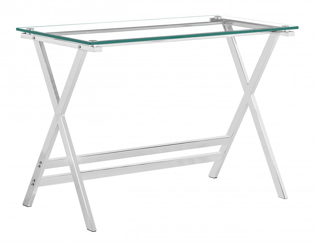 Cadet Console Table Glass with Metal legs