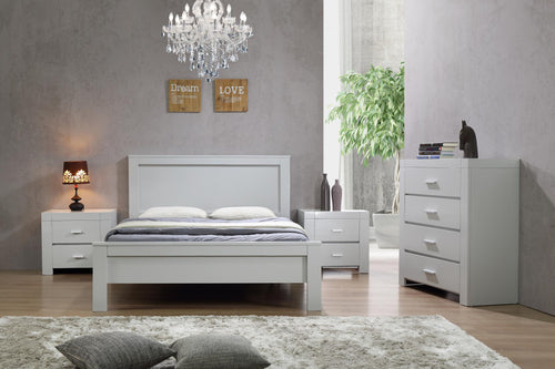 California Double Bed Grey