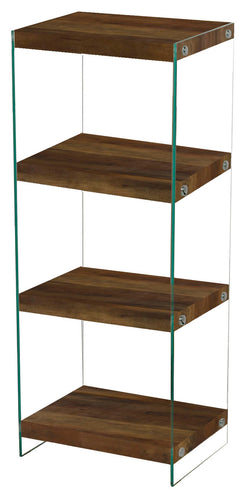 Charter Medium Storage Unit Oak Effect & Glass Sides