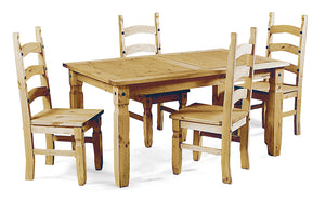 Corona Dining Set with 4 Chairs