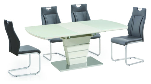 Dartmoor PU Chairs Chrome & Grey (2s)