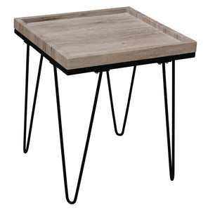 Deco Coffee Table Natural with Black Metal Legs