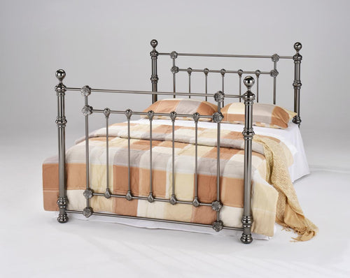 Elanor Black Nickel Double Bed
