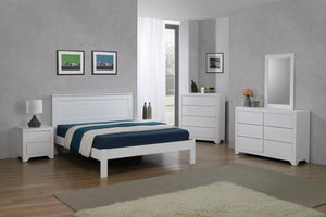 Etna Single Bed White
