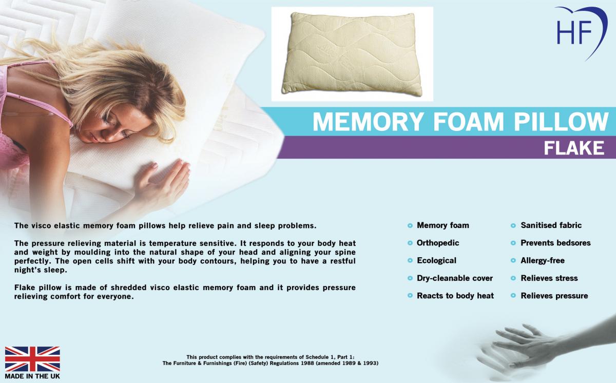 Memory Foam Pillow Flake