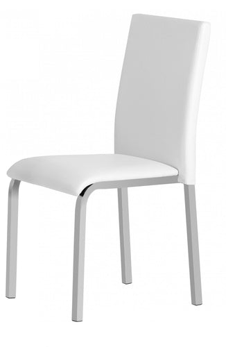 Gamma PVC Chair White & Chrome