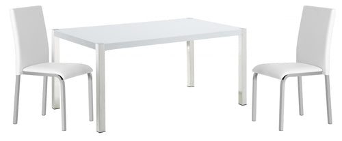 Gamma Dining Table White High Gloss