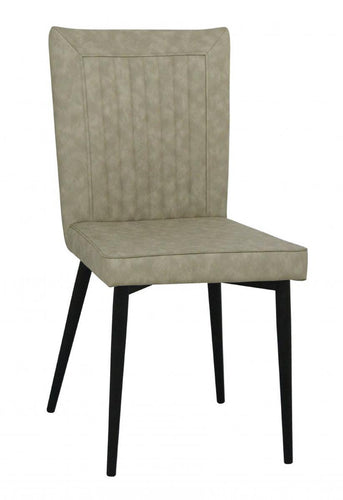 Hoskin PU Chair Taupe & Black