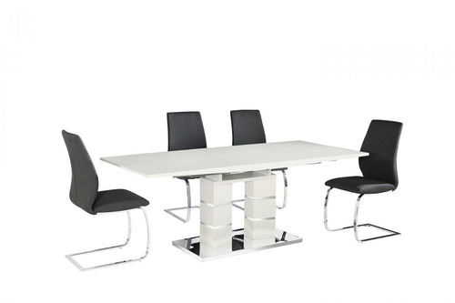 Janelle Extending Dining Table High Gloss White
