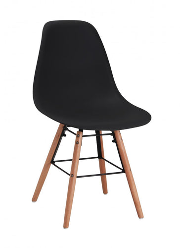 Kelby Plastic (PP) Chairs with Solid Beech Legs