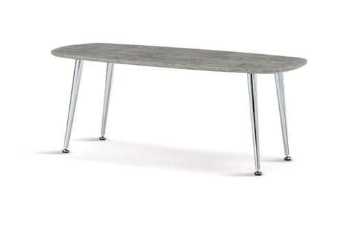 Lynx Coffee Table Stone Effect & Chrome