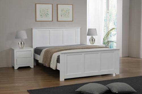 Mali 4 Foot Bed White