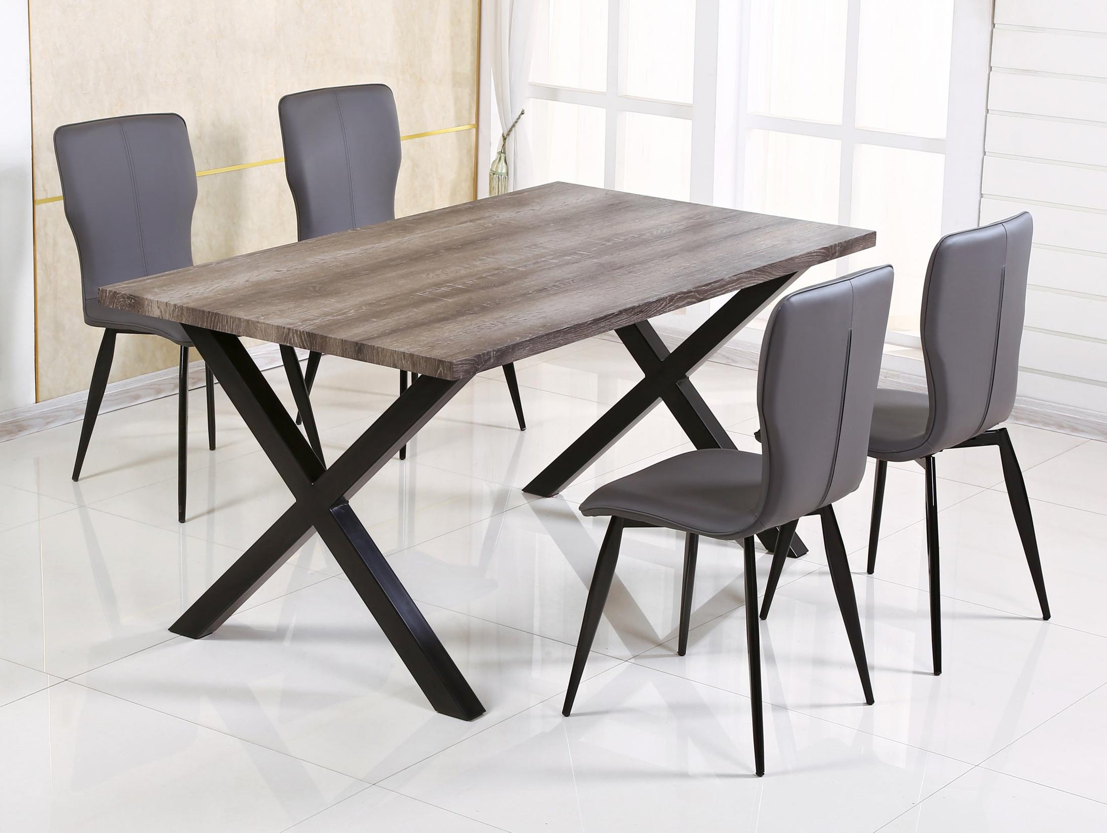 Manhattan Dining Table with 6 Chairs