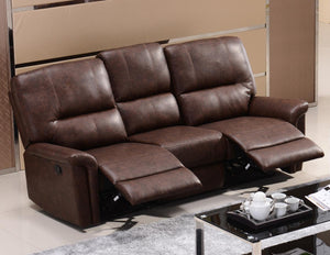 Manny Recliner Bonded PU 3 Seater