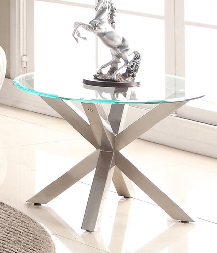 Nelson Coffee Table with Brushed Stainless Steel