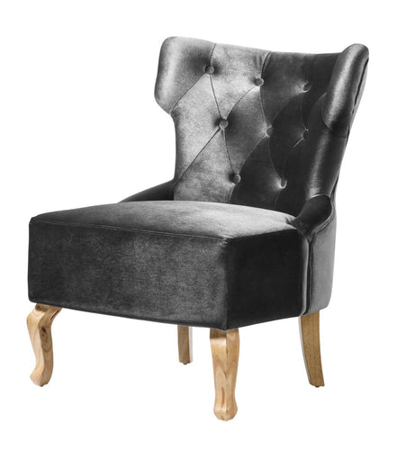 Norton Velvet Chair Grey
