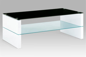 Payton HG Coffee Table with Painted Black Glass Top