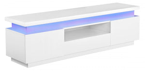 Polaris LED High Gloss TV Cabinet White