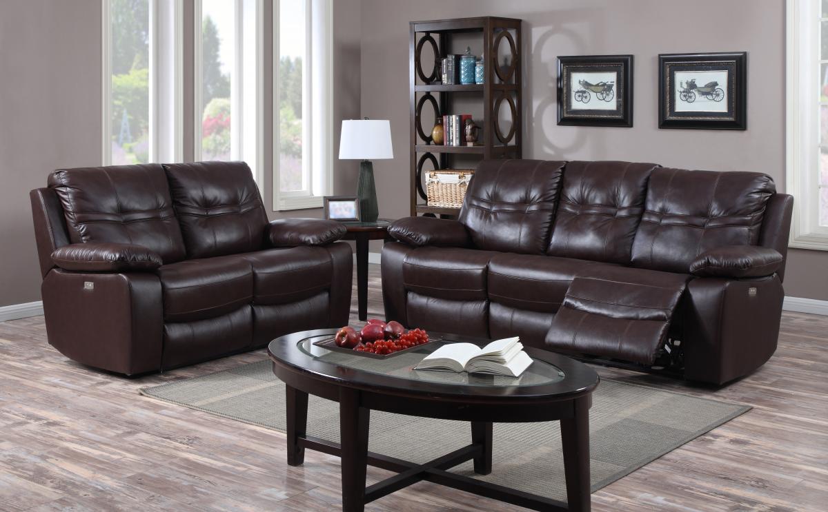 Rockport Power Recliner Leather & PU 3 Seater