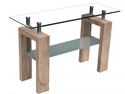 Telford Console Table High Gloss Natural