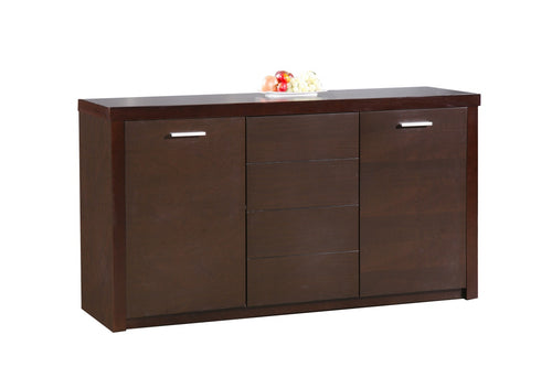 Baltic Sideboard with 3 Doors  Dark Walnut