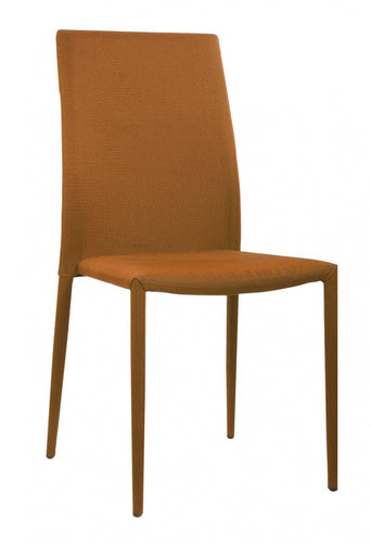 Chatham Fabric Chair Orange with Orange Metal Legs