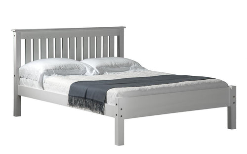 Manila LFE Pine Bed Double White