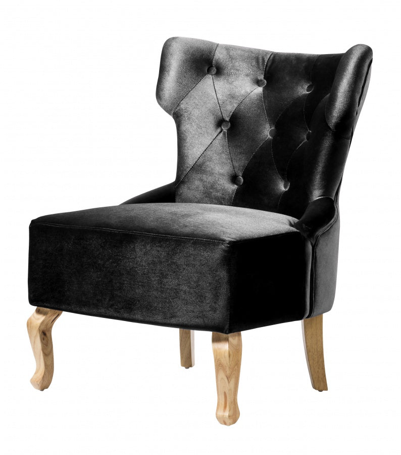 Norton Velvet Chair Black