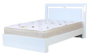 Sokoto High Gloss Double Bed White
