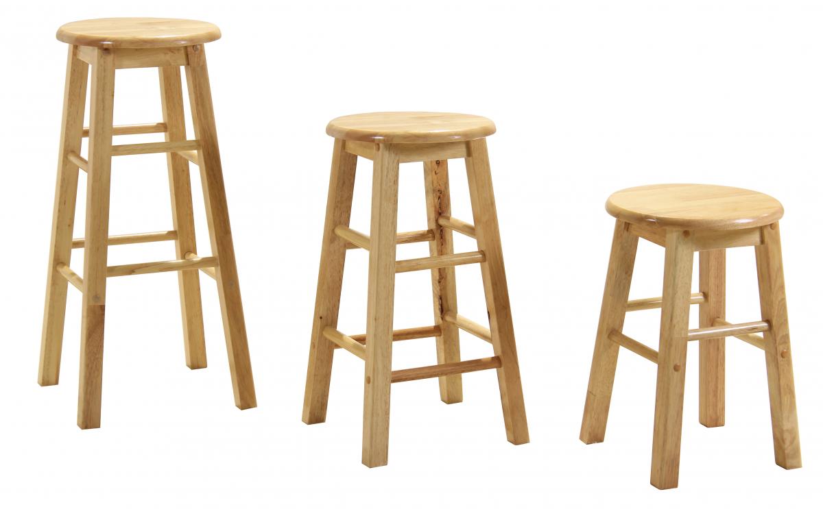 Bar Stool 24 Non Swivel (Sold in Pairs)